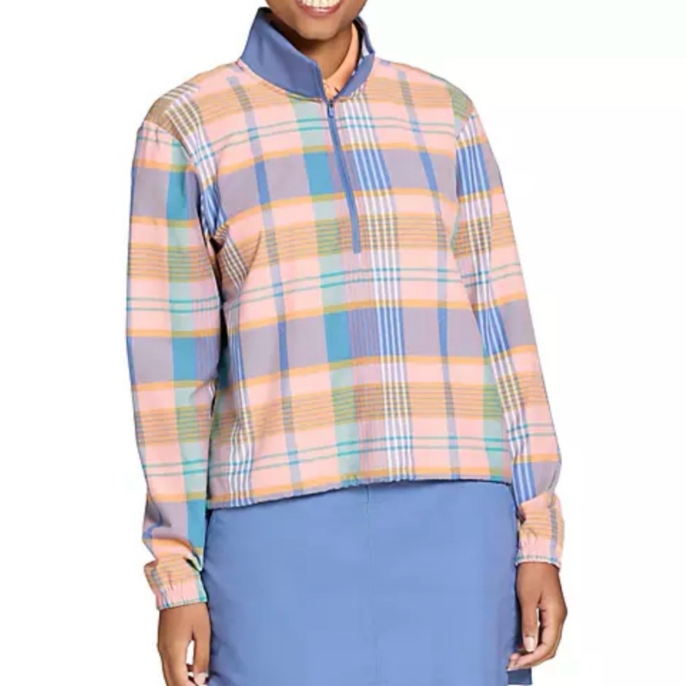 Walter Hagen Plaid Pullover Jacket